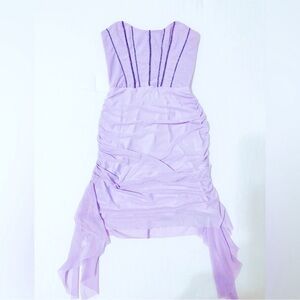 Oh Polly Embellished Corset Mini Dress - Agate Collection